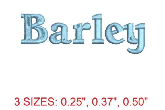 Barley Embroidery Font Review