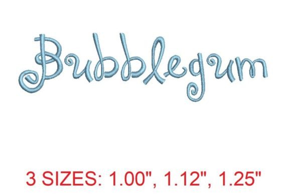 Bubblegum Font Embroidery Review