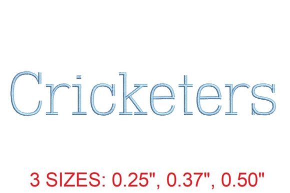 Cricketers Embroidery Font Review