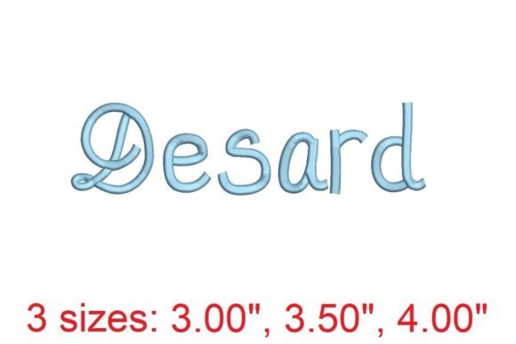 Desard Embroidery Font Review for Boutique Apparel