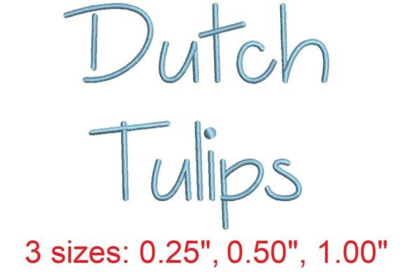 Dutch Tulips Embroidery Font Review