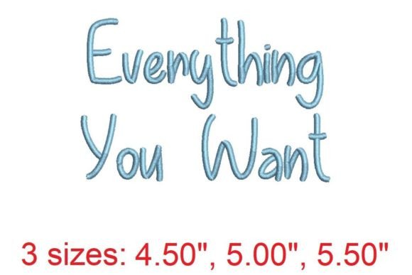 Everything You Want Embroidery Font Review
