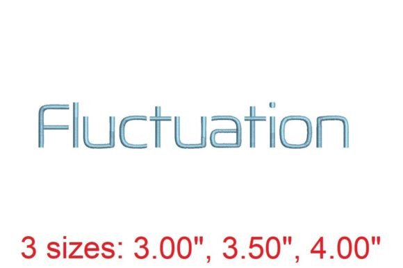 Fluctuation Embroidery Font Review