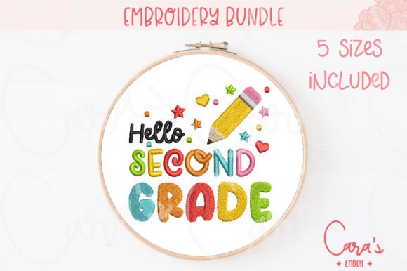 Hello Second Grade Embroidery Design Review