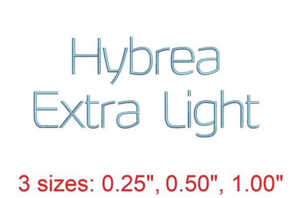 Hybrea XI Embroidery Font Review