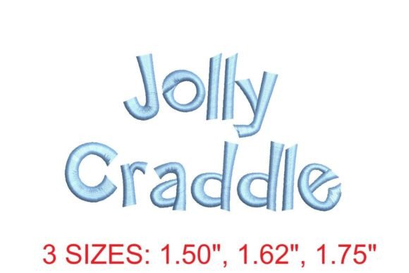 Jolly Cradle Embroidery Font Review