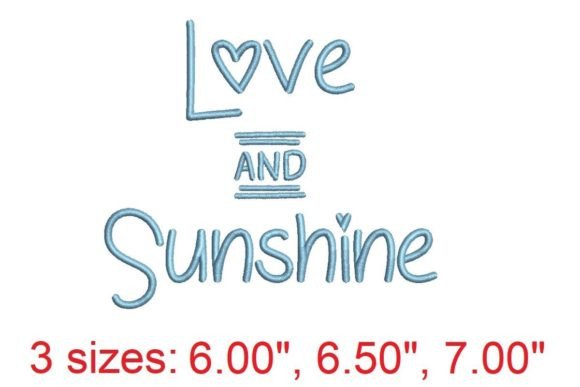 Love and Sunshine Embroidery Design Review