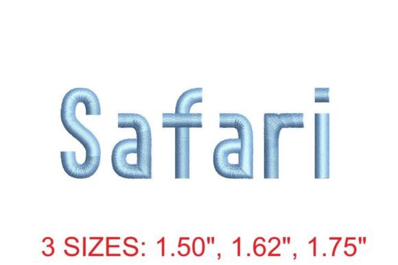 Safari Embroidery Font Review