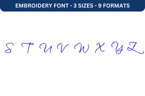 Scriptina Font Upper S to Z Review