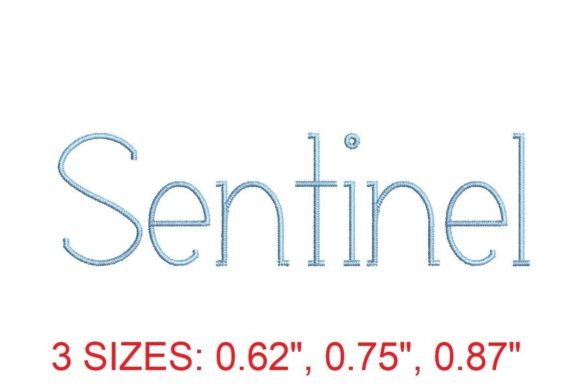 Sentinel Embroidery Font Review