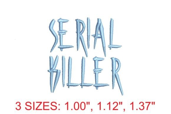 Serial Killer Embroidery Font Review