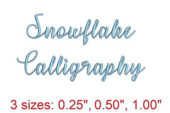 Snowflakes Calligraphy Embroidery Review