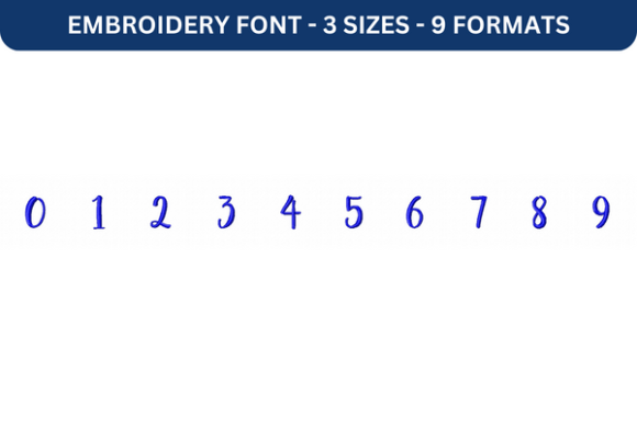 Sugar Plums Font 0-9 Embroidery Review