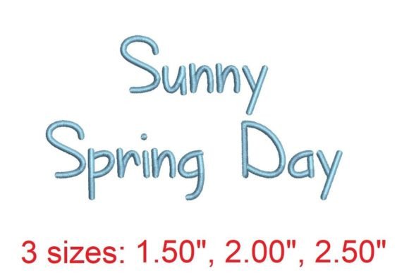 Sunny Spring Day Embroidery Font Review